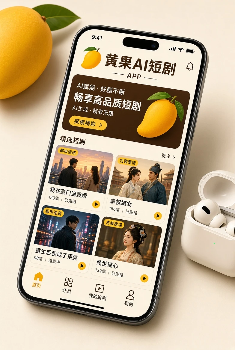 黄果AI移动端阅读界面